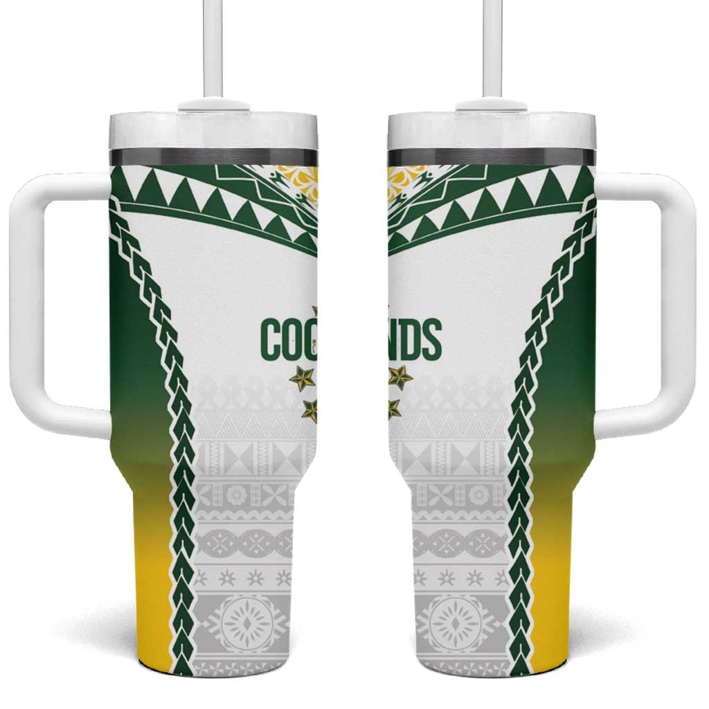 Cook Islands Rugby Tumbler With Handle Kuki's Aitu Champions - Polynesian Pride