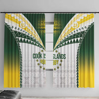 Cook Islands Rugby Window Curtain Kuki's Aitu Champions - Polynesian Pride