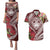 Aloha Hawaii Big Island Couples Matching Puletasi and Hawaiian Shirt Ohia Lehua Wahine