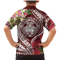 Aloha Hawaii Big Island Family Matching Mermaid Dress and Hawaiian Shirt Ohia Lehua Wahine