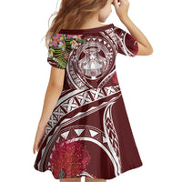 Aloha Hawaii Big Island Family Matching Puletasi and Hawaiian Shirt Ohia Lehua Wahine