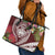 Aloha Hawaii Big Island Leather Tote Bag Ohia Lehua Wahine