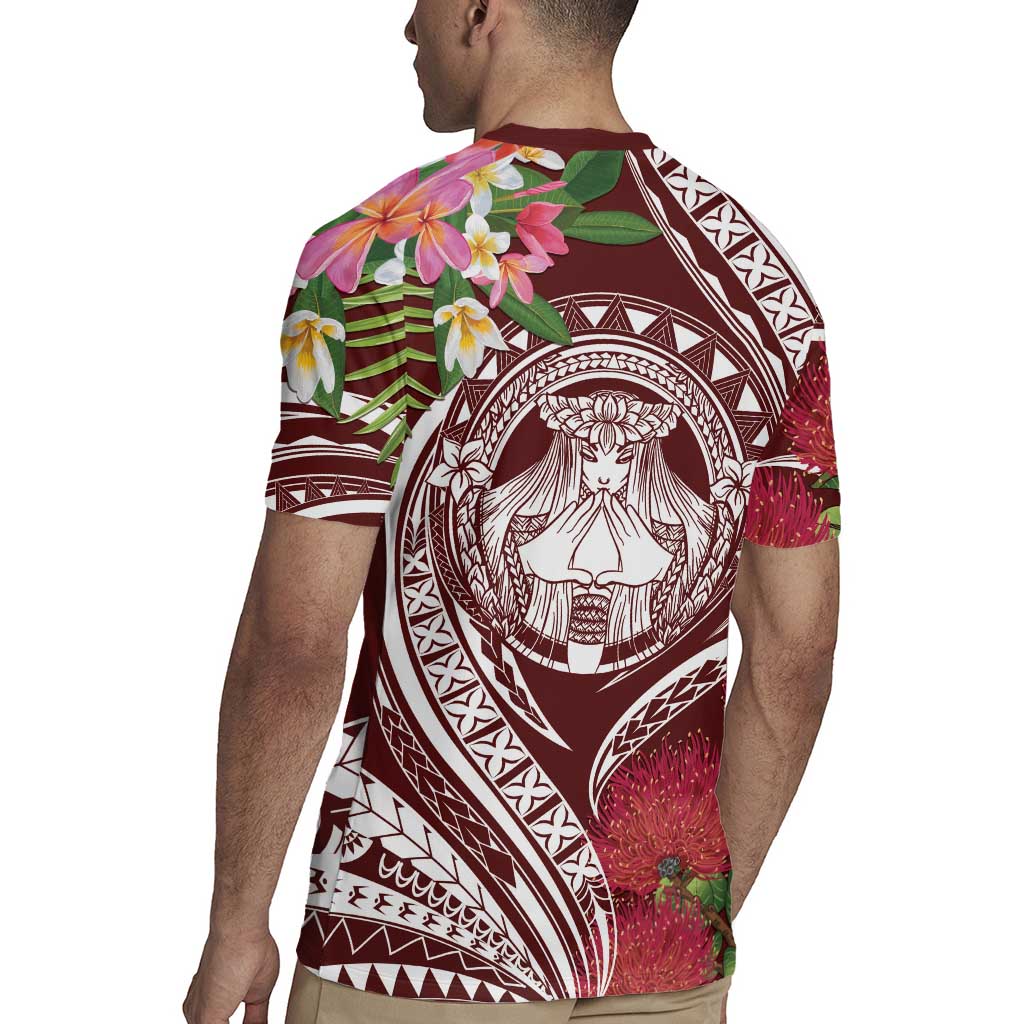 Aloha Hawaii Big Island Rugby Jersey Ohia Lehua Wahine