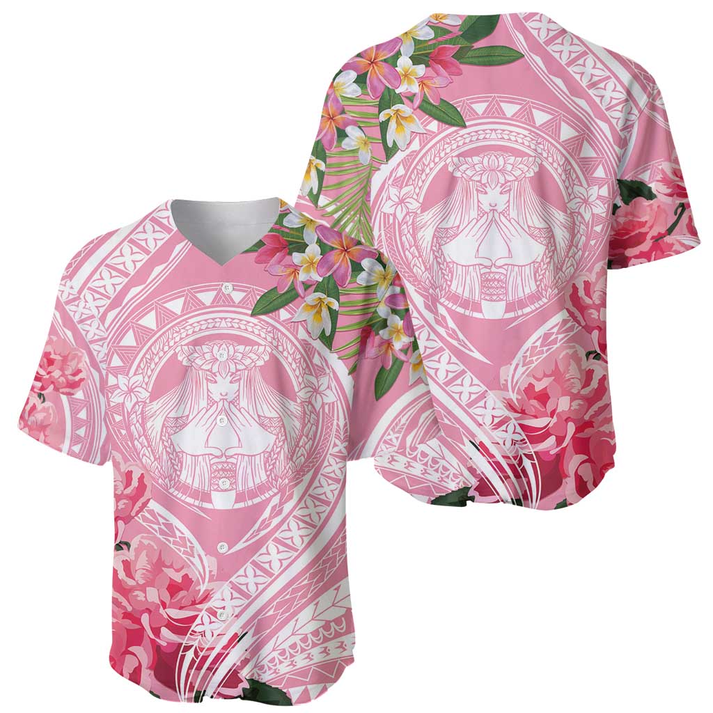 Aloha Hawaii Maui Baseball Jersey Goddess Lokelani Rose LT7 - Polynesian Pride