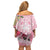 Aloha Hawaii Maui Off Shoulder Short Dress Goddess Lokelani Rose