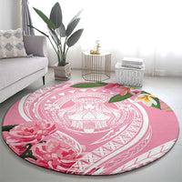 Aloha Hawaii Maui Round Carpet Goddess Lokelani Rose LT7 - Polynesian Pride