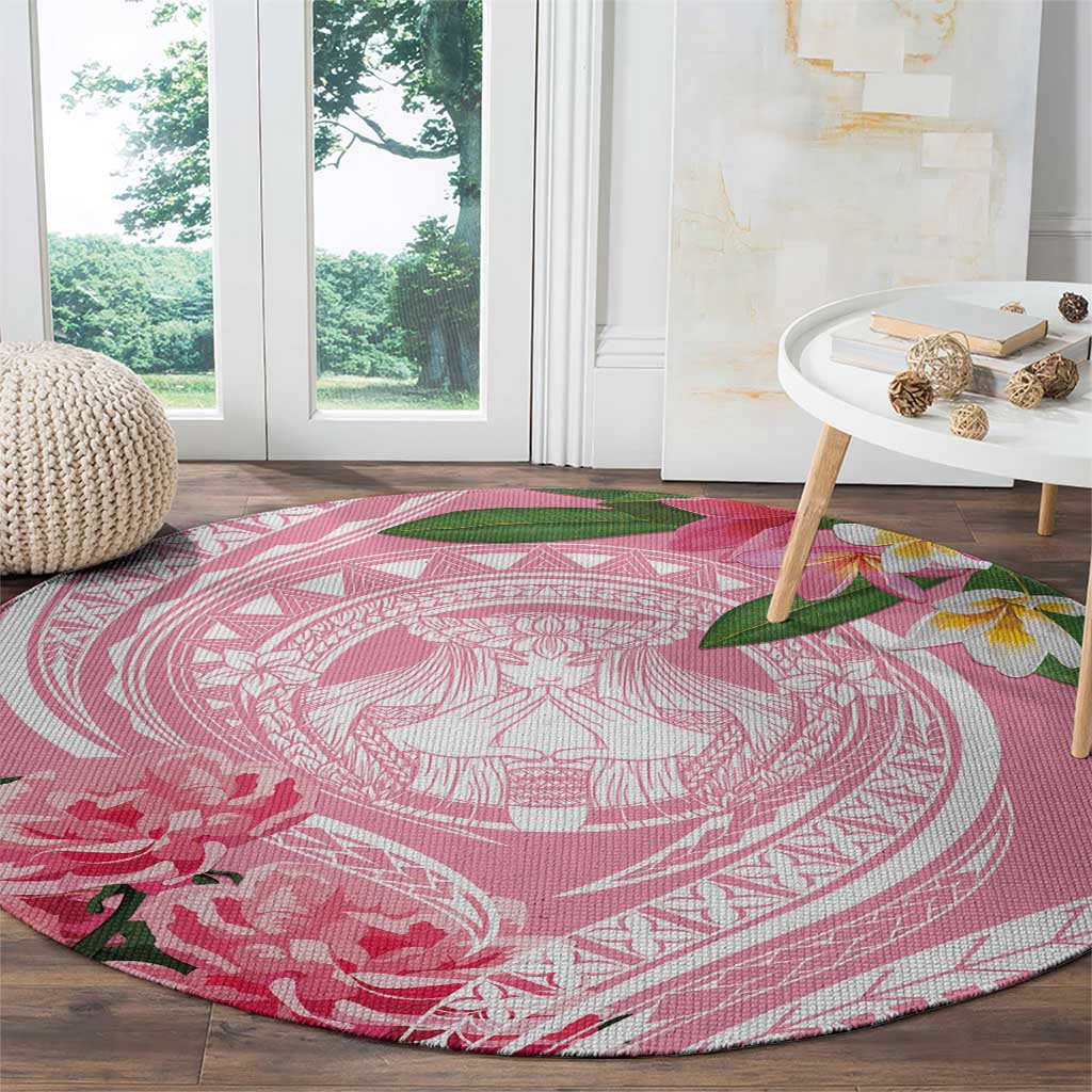 Aloha Hawaii Maui Round Carpet Goddess Lokelani Rose LT7 - Polynesian Pride