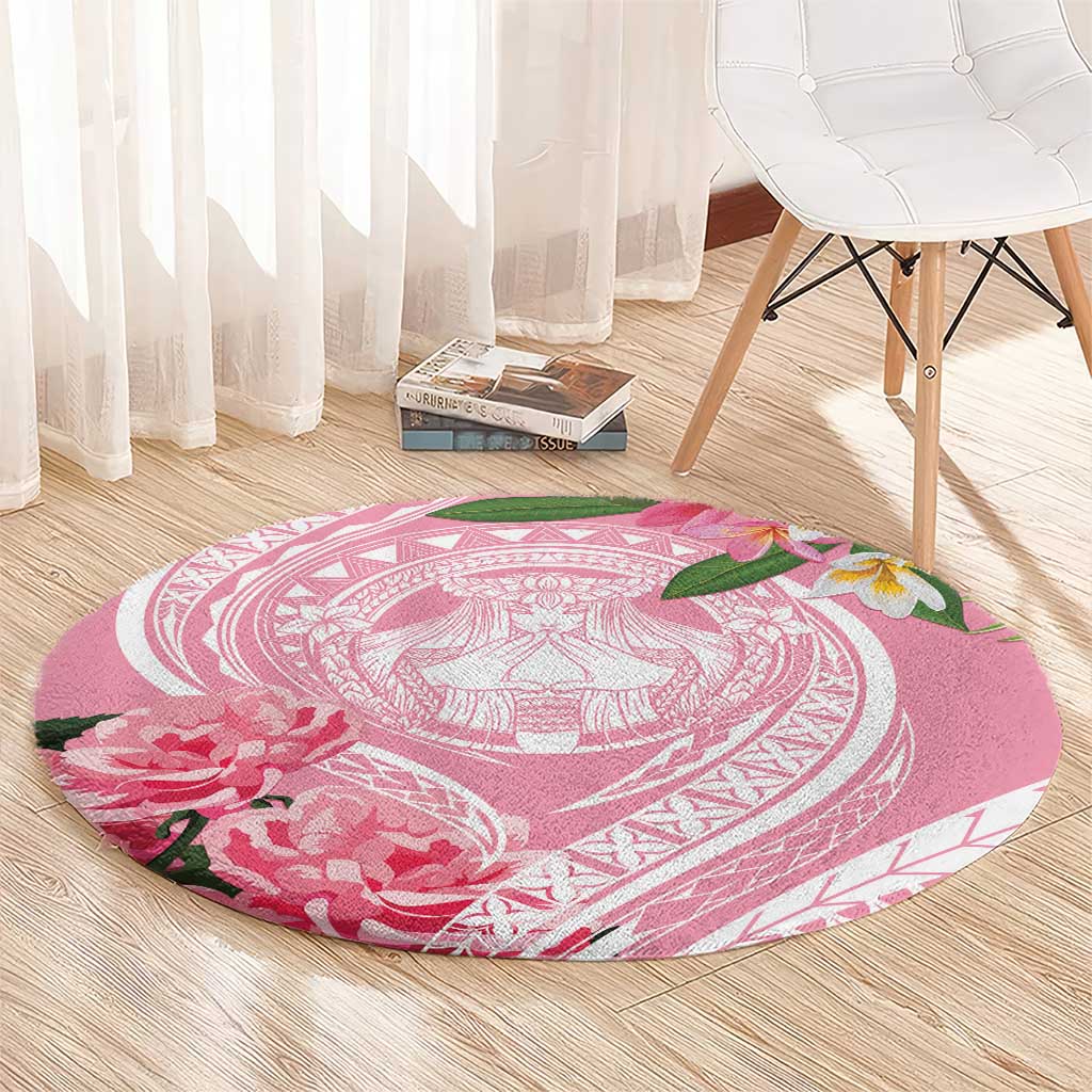 Aloha Hawaii Maui Round Carpet Goddess Lokelani Rose LT7 - Polynesian Pride