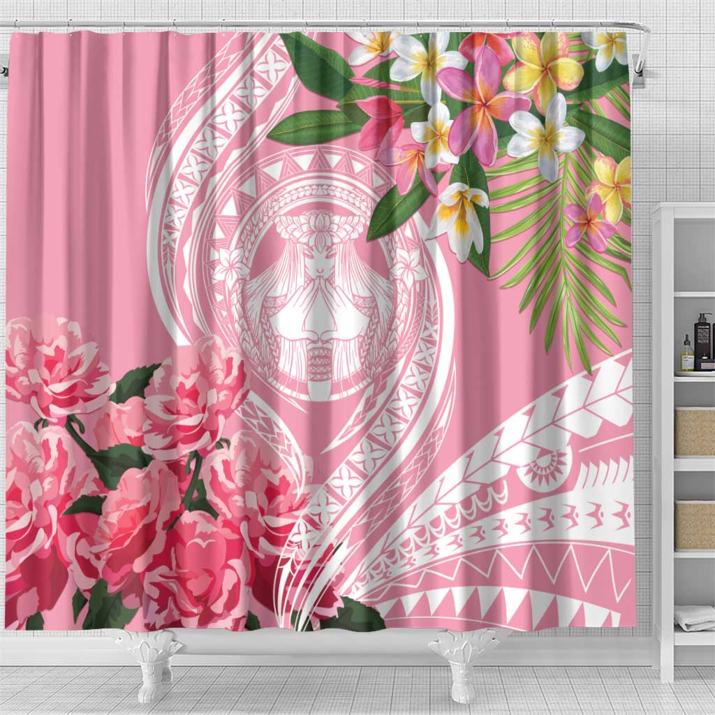Aloha Hawaii Maui Shower Curtain Goddess Lokelani Rose