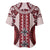 Bula Fiji Vintage Baseball Jersey Scarlet Masi Motifs