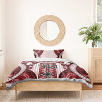 Bula Fiji Vintage Bedding Set Scarlet Masi Motifs