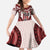 Bula Fiji Vintage Family Matching Summer Maxi Dress and Hawaiian Shirt Scarlet Masi Motifs