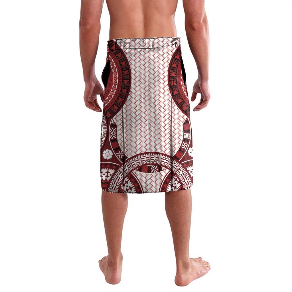 Bula Fiji Vintage Lavalava Scarlet Masi Motifs