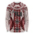 Bula Fiji Vintage Long Sleeve Shirt Scarlet Masi Motifs