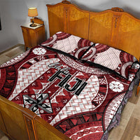Bula Fiji Vintage Quilt Bed Set Scarlet Masi Motifs