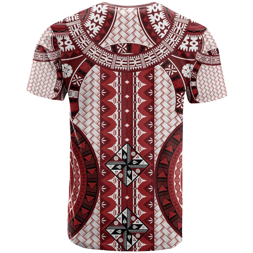Bula Fiji Vintage T Shirt Scarlet Masi Motifs