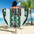 Bula Fiji Vintage Beach Blanket Phthalo Green Masi Motifs