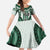 Bula Fiji Vintage Family Matching Summer Maxi Dress and Hawaiian Shirt Phthalo Green Masi Motifs
