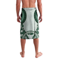Bula Fiji Vintage Lavalava Phthalo Green Masi Motifs