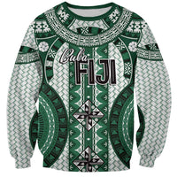 Bula Fiji Vintage Sweatshirt Phthalo Green Masi Motifs