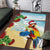 Have A Very Beach Christmas Area Rug Parrot By Lehua Flower - Polynesian Pride