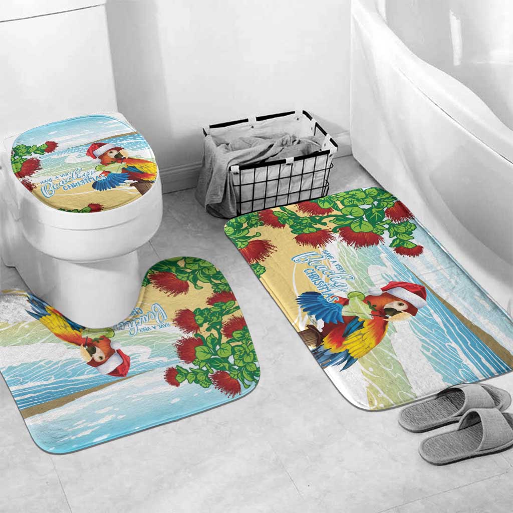 Have A Very Beach Christmas Bathroom Set Parrot By Lehua Flower - Polynesian Pride