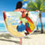 Have A Very Beach Christmas Beach Blanket Parrot By Lehua Flower - Polynesian Pride