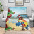 Have A Very Beach Christmas Blanket Parrot By Lehua Flower - Polynesian Pride