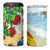 Have A Very Beach Christmas 4 in 1 Can Cooler Tumbler Parrot By Lehua Flower - Polynesian Pride