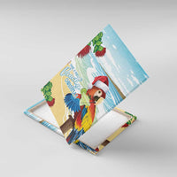 Have A Very Beach Christmas Canvas Wall Art Parrot By Lehua Flower - Polynesian Pride