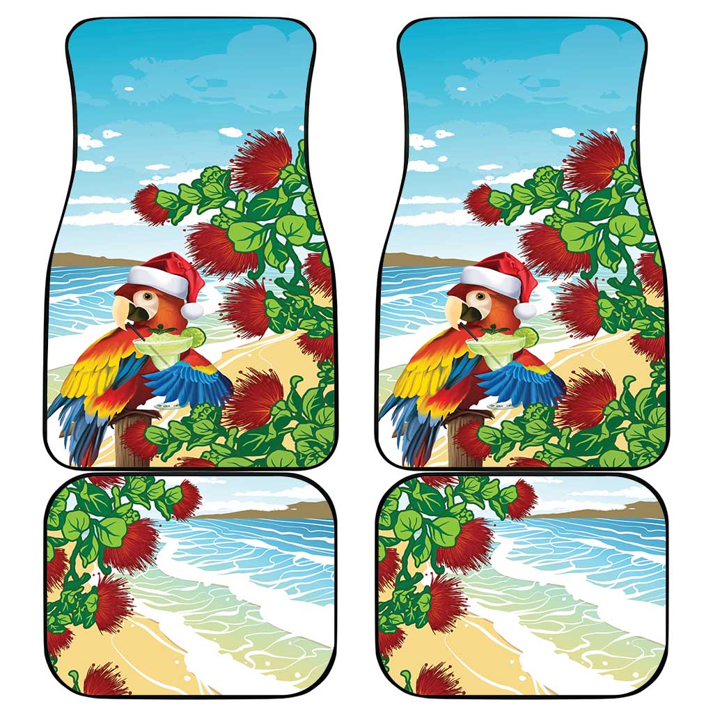 Have A Very Beach Christmas Car Mats Parrot By Lehua Flower - Polynesian Pride