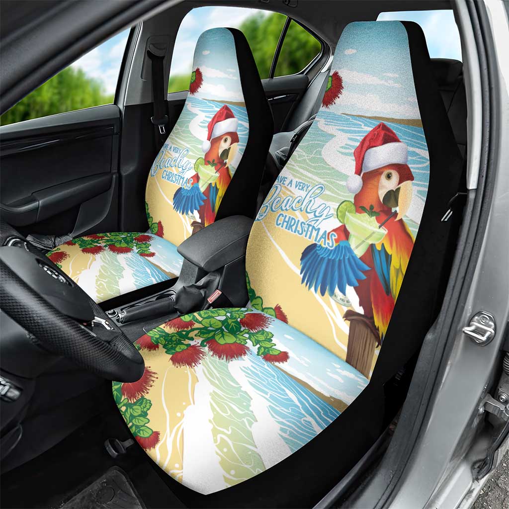 Have A Very Beach Christmas Car Seat Cover Parrot By Lehua Flower - Polynesian Pride