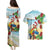 Have A Very Beach Christmas Couples Matching Puletasi and Hawaiian Shirt Parrot By Lehua Flower - Polynesian Pride