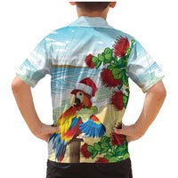 Have A Very Beach Christmas Family Matching Mermaid Dress and Hawaiian Shirt Parrot By Lehua Flower - Polynesian Pride