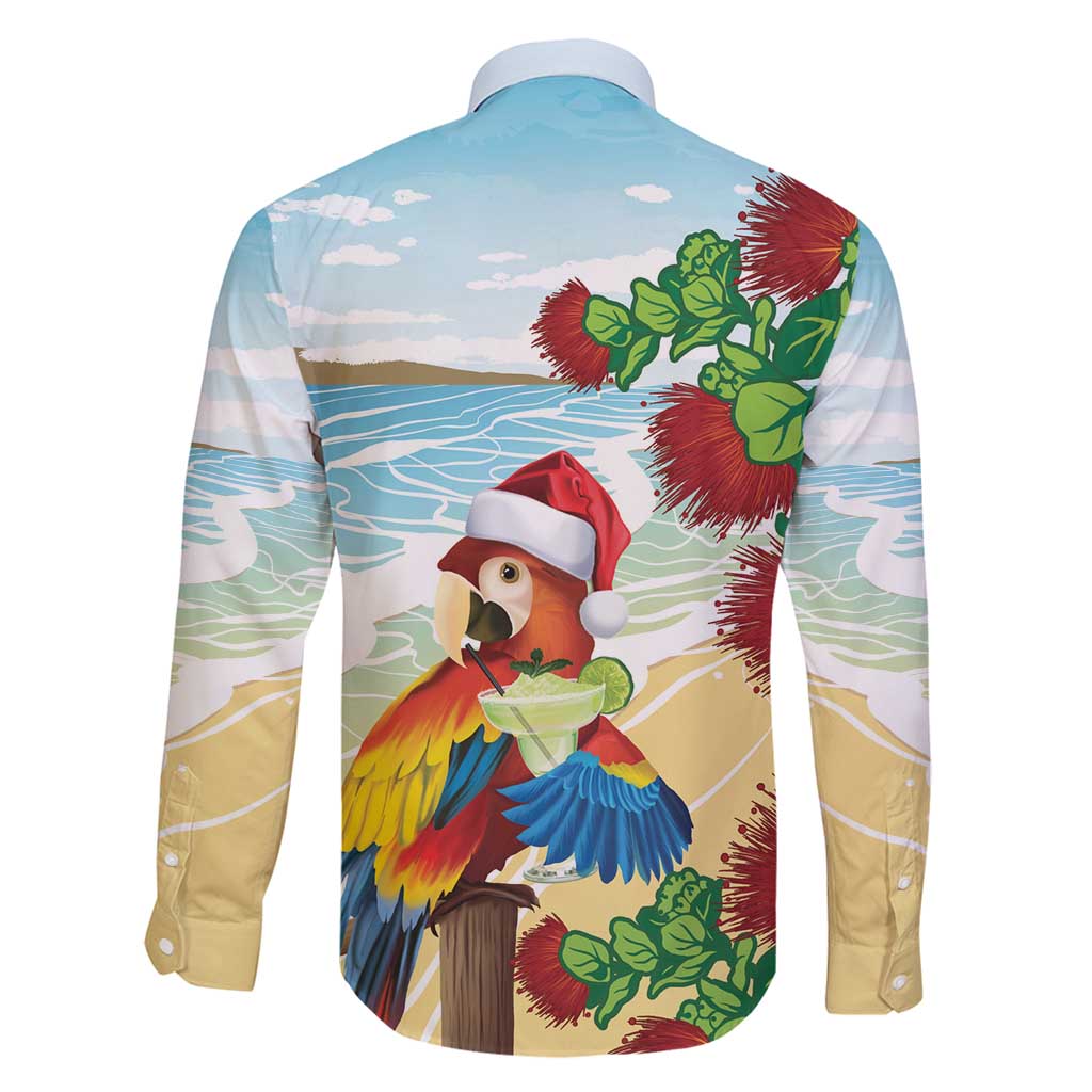 Have A Very Beach Christmas Family Matching Mermaid Dress and Hawaiian Shirt Parrot By Lehua Flower - Polynesian Pride