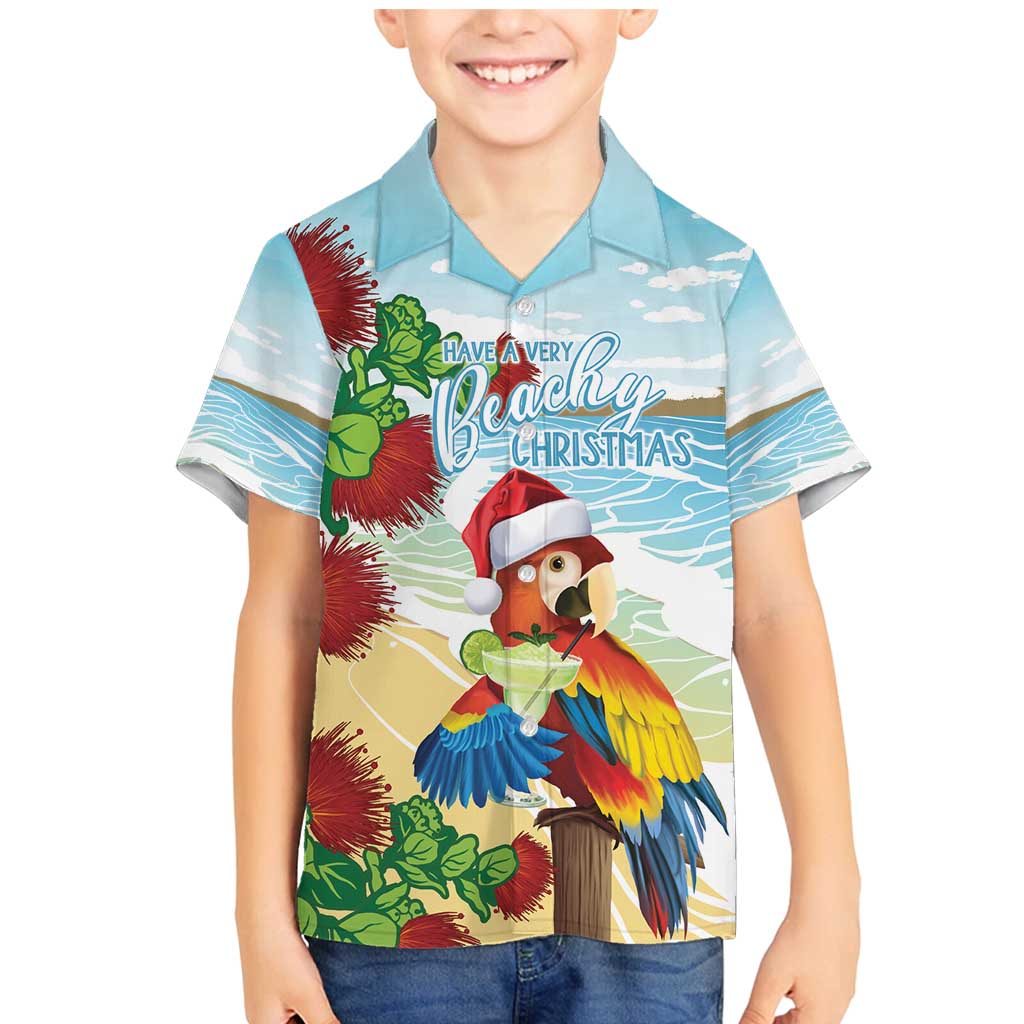 Have A Very Beach Christmas Family Matching Mermaid Dress and Hawaiian Shirt Parrot By Lehua Flower - Polynesian Pride