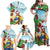 Have A Very Beach Christmas Family Matching Off Shoulder Maxi Dress and Hawaiian Shirt Parrot By Lehua Flower - Polynesian Pride