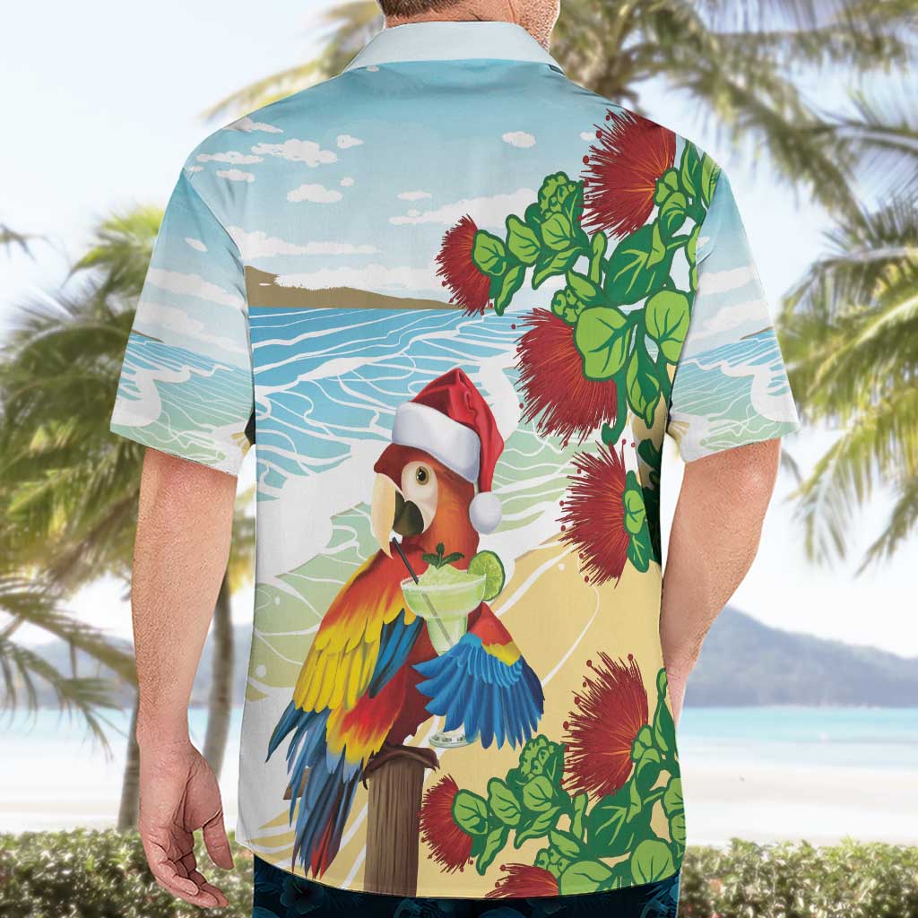 Have A Very Beach Christmas Hawaiian Shirt Parrot By Lehua Flower - Polynesian Pride