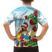 Have A Very Beach Christmas Hawaiian Shirt Parrot By Lehua Flower - Polynesian Pride