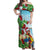 Have A Very Beach Christmas Off Shoulder Maxi Dress Parrot By Lehua Flower - Polynesian Pride