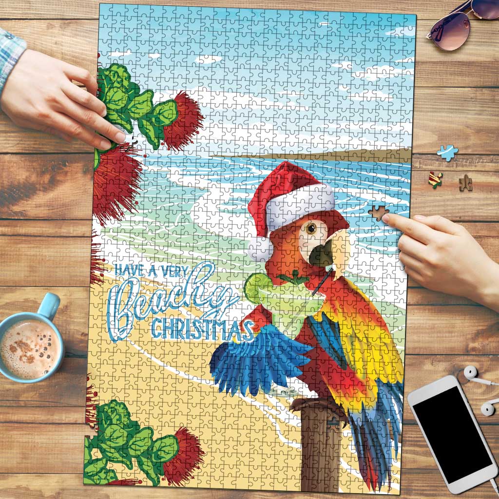 Have A Very Beach Christmas Puzzle Parrot By Lehua Flower - Polynesian Pride