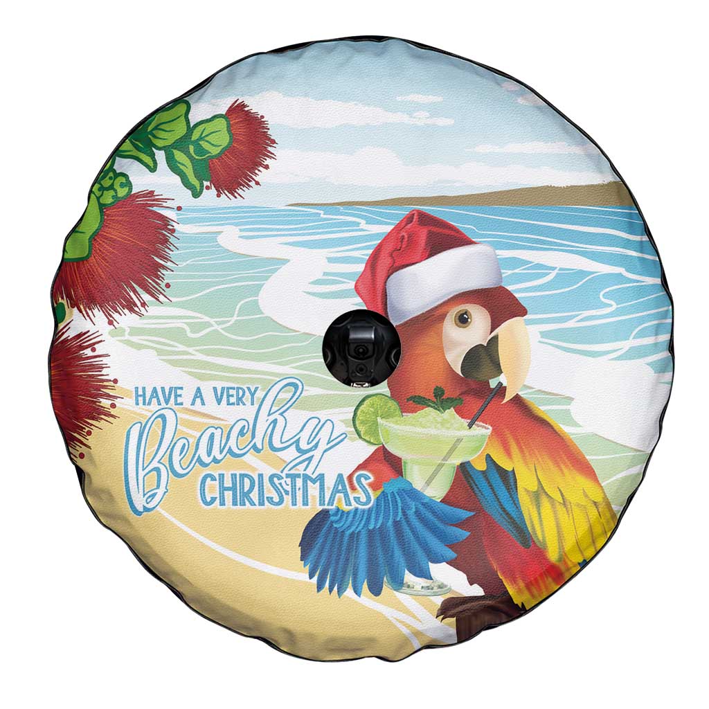 Have A Very Beach Christmas Spare Tire Cover Parrot By Lehua Flower - Polynesian Pride