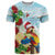 Have A Very Beach Christmas T Shirt Parrot By Lehua Flower - Polynesian Pride