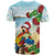 Have A Very Beach Christmas T Shirt Parrot By Lehua Flower - Polynesian Pride