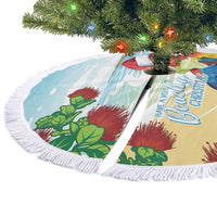 Have A Very Beach Christmas Tree Skirt Parrot By Lehua Flower - Polynesian Pride