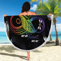 Personalised Polynesian Memorial Beach Blanket Your Wings Were Ready But My Heart Was Not