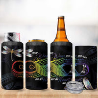Personalised Polynesian Memorial 4 in 1 Can Cooler Tumbler Your Wings Were Ready But My Heart Was Not