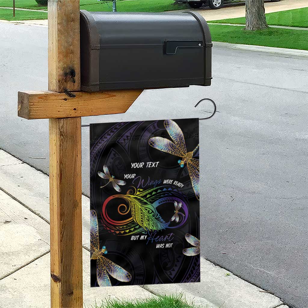 Personalised Polynesian Memorial Garden Flag Your Wings Were Ready But My Heart Was Not