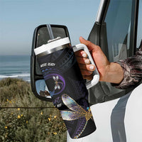 Personalised Polynesian Memorial Tumbler With Handle Your Wings Were Ready But My Heart Was Not LT7 - Polynesian Pride