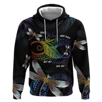 Personalised Polynesian Memorial Zip Hoodie Your Wings Were Ready But My Heart Was Not LT7 Pullover Hoodie Black - Polynesian Pride